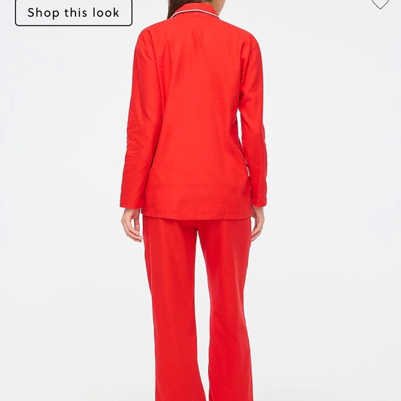 NWT J.Crew Red Flannel Pajamas - Picture 3 of 4